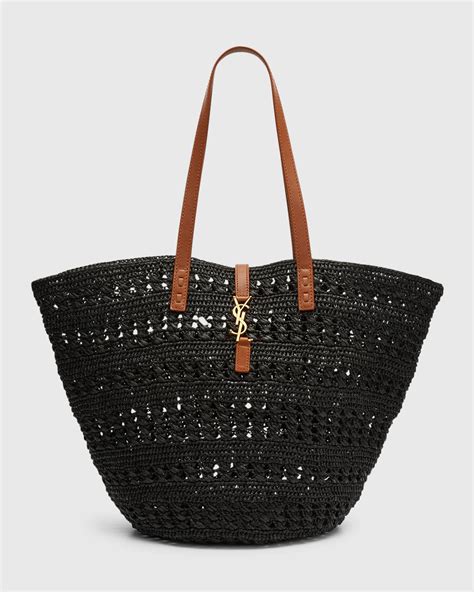 tote bag cotone ysl|ysl paniers and totes sale.